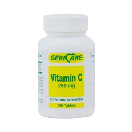 Geri-Care Vitamin C Supplement Tablet, 250 mg Strength - Bottle of 100 - Image 1