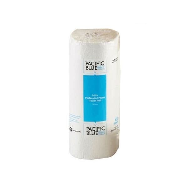 Pacific Blue Select 2-Ply Kitchen Paper Towel, 8-4/5 x 11 Inch - Package of 100 - Image 1
