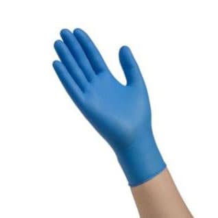 Esteem Tru-Blu Stretchy Nitrile Powder-Free Exam Glove, Blue, Small - Case of 1500 - Image 1