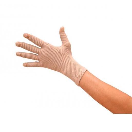 L&R ExoSoft Glove, 20-30 mmHg, Beige, Full Finger, Large - Image 1
