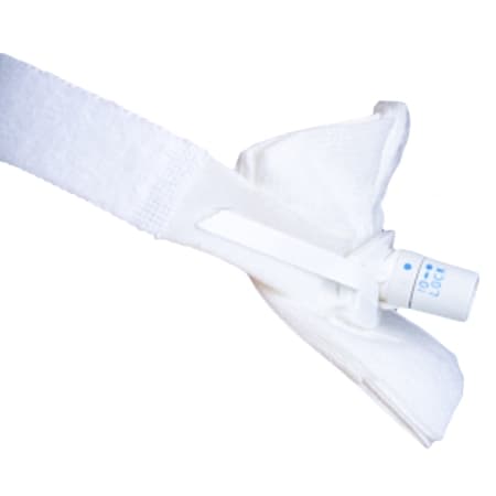 Trach-Tie II Adult 2-piece Cotton-pile Tracheostomy Neckband Tube Holder - Box of 20 - Image 1