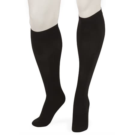 Juzo Basic Knee High Compression Socks 15-20mmHg, Short, Closed Toe, Black, Extra Small - Pair - Image 1