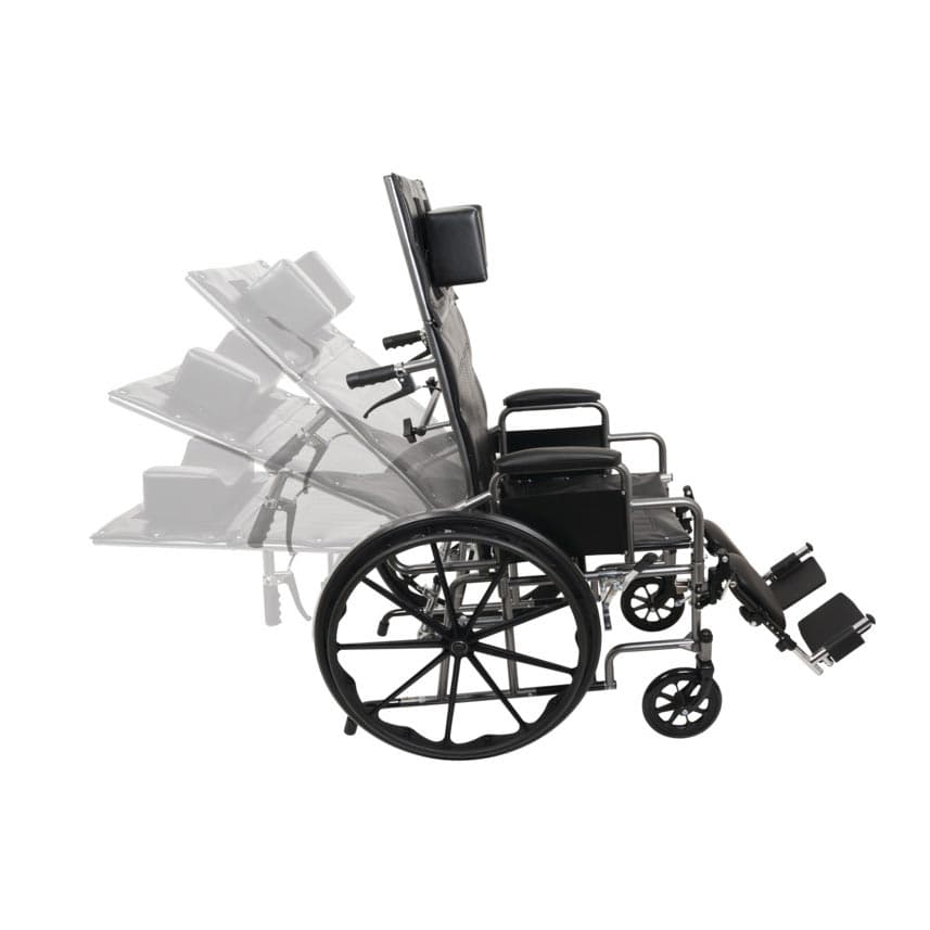 ProBasics Reclining Wheelchair, Removable Desk Arms and Elevating Legrests - Image 3