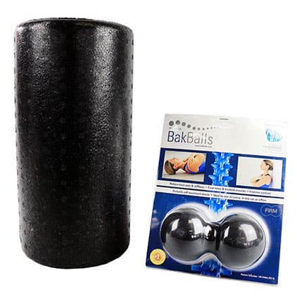 Bakballs Mobility Kit with White-Black Foam Roller - Image 2