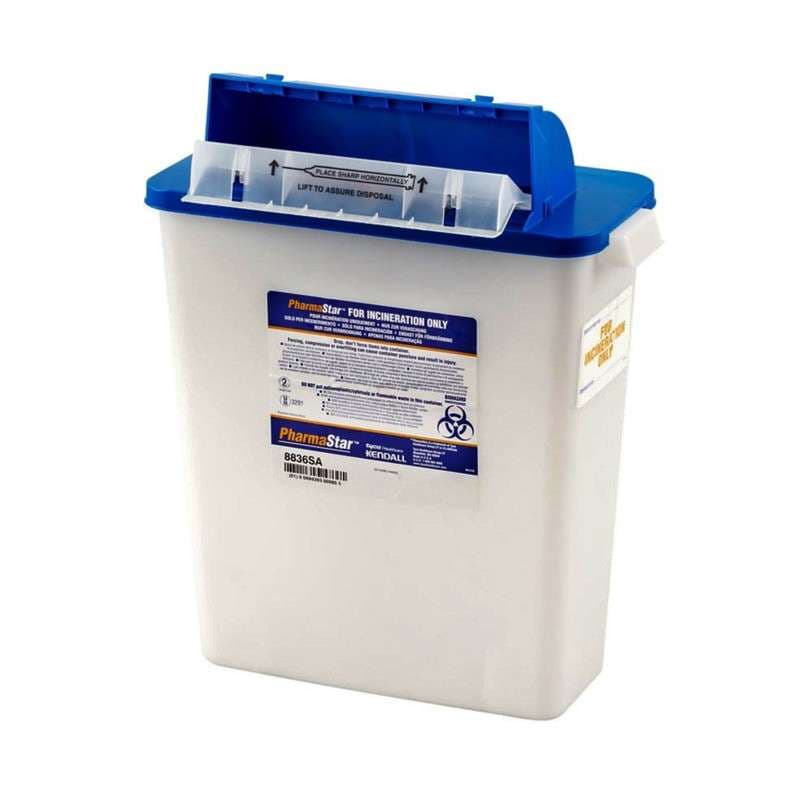 Monoject Non-Hazardous Pharmaceutical Waste Container, 3 Gallon - Case of 10 - Image 1