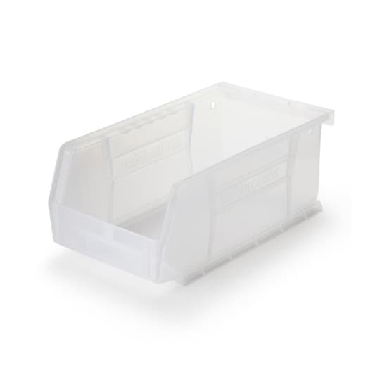 Akrobins 10 lbs Storage Bin, Clear, 7-3/8" L x 4-1/8" W x 3" H - Each - Image 1