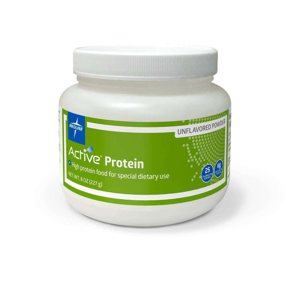 Medline Active Protein Powder, 8 oz. Jar - Case of 6 - Image 1