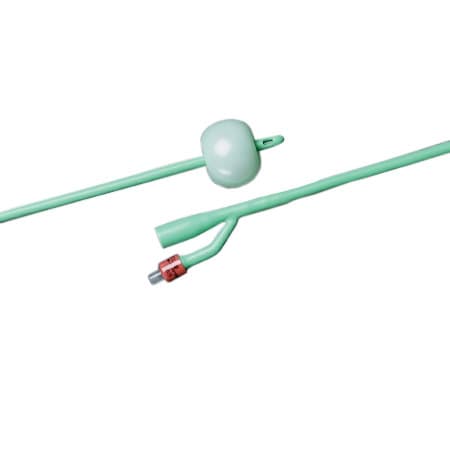 Silastic 2-Way Standard Specialty Foley Catheters, Short Round Tip, 5cc, 14 Fr - Each - Image 1