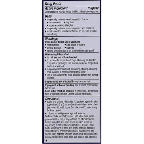 Afrin No Drip Extra Moisturizing Sinus Relief Nasal Spray - Image 2