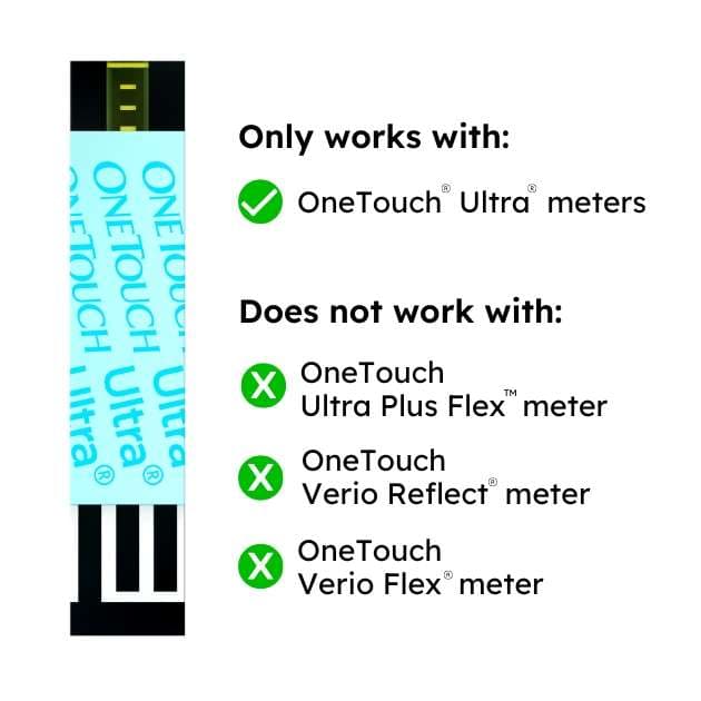 OneTouch Ultra Blue Blood Glucose Test Strip with DoubleSure Technology - Image 2
