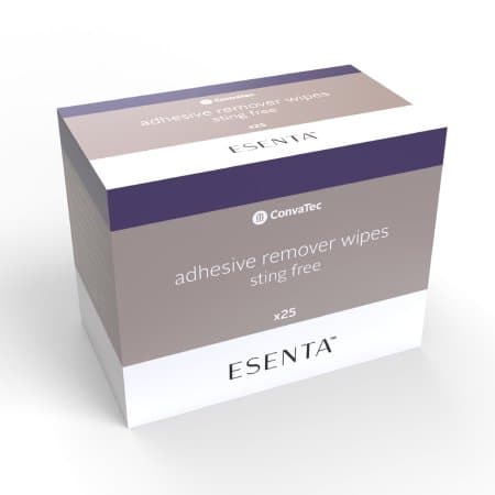 Convatec Essenta Sting-Free Adhesive Remover Wipes - Box of 25 - Image 1