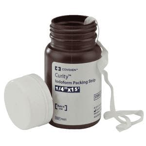 Curity Iodoform Packing Strips, 1/4 Inch x 5 Yard - Case of 12 - Image 1
