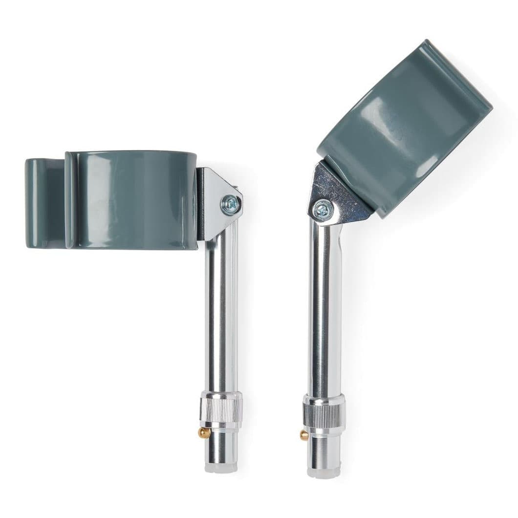 Medline Forearm Crutch Cuffs with Pushbutton Extension Tubing - Pair of 2 - Image 2