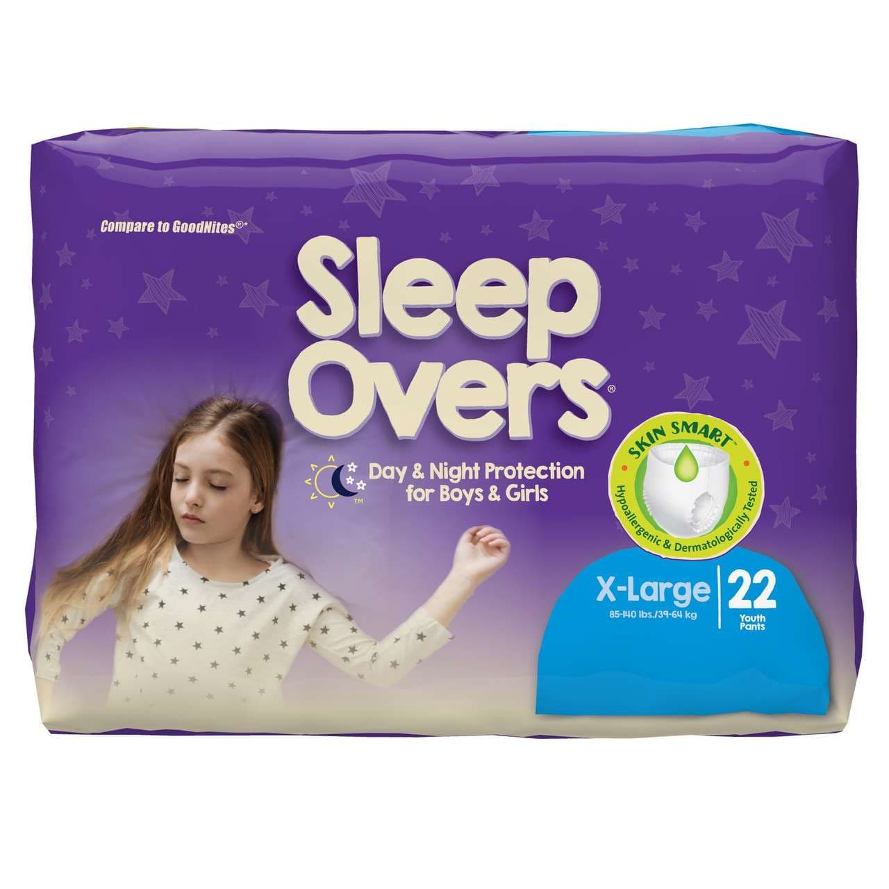 Cuties Sleepovers Youth Pants, Extra Large - Package of 22 - Image 1