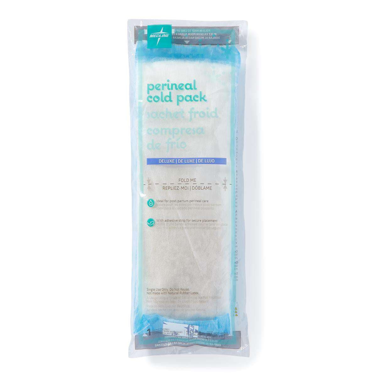 Medline Deluxe Straight Perineal Cold Pack-pad, 4.5 x 14.25 Inch - Each - Image 1