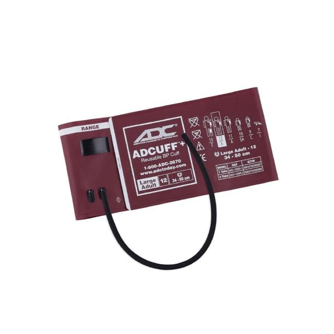 Adcuff Reusable Blood Pressure Cuff Black, 34 to 50 cm, Large Adult Cuff, Arm - Image 1