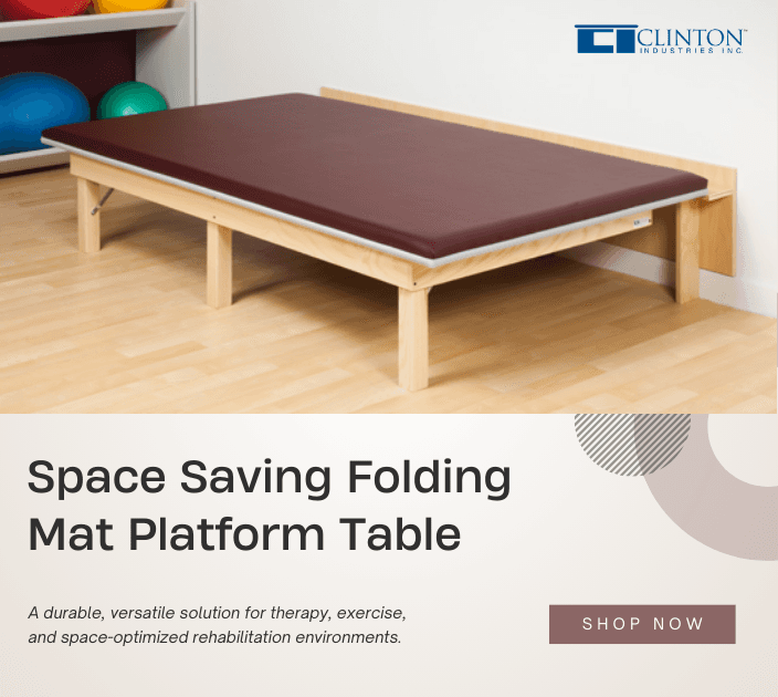 Clinton Space Saving Folding Mat Platform Table