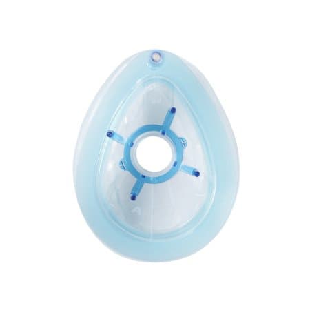 Ambu King Anesthesia Mask Clear Hook Ring Top Valve Elongated Style, Size 6 - Case of 50 - Image 1