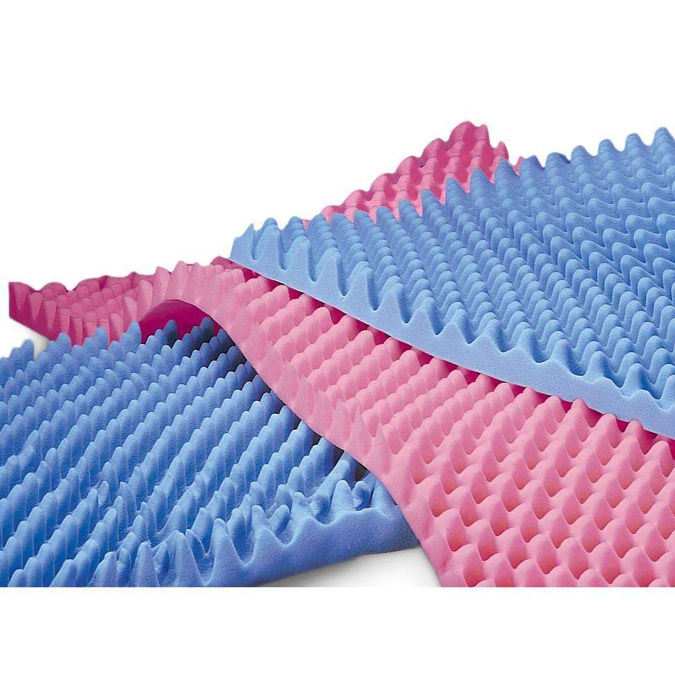 Medline Convoluted Overlay, Premium Foam, 32" x 73" x 2" - Image 1