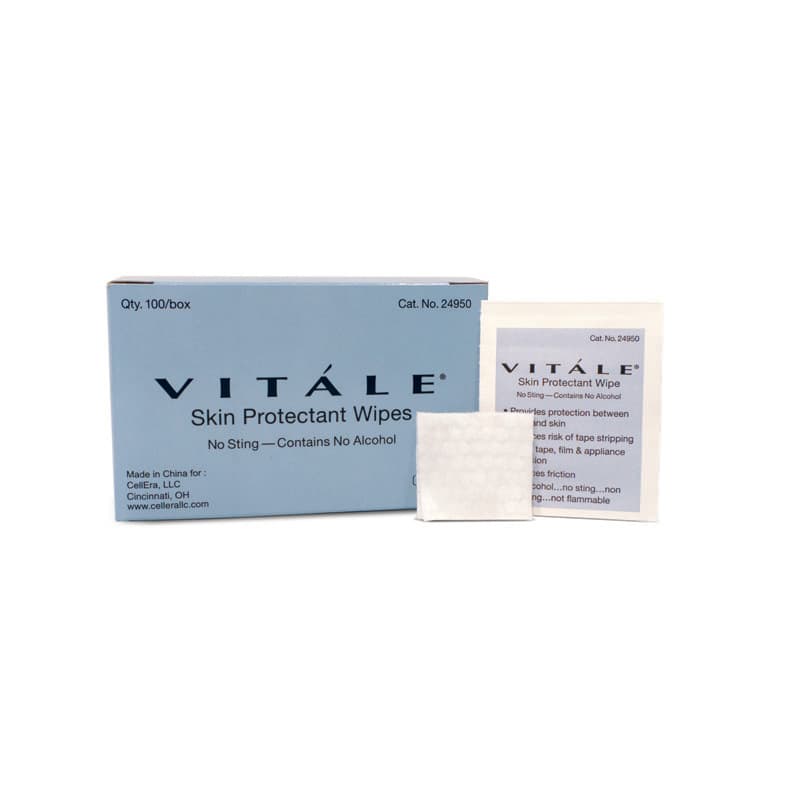 Vitale Skin Protectant Wipes, No Sting - Box of 100 - Image 1