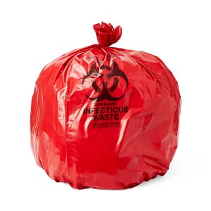 Medline Biohazard Liners, 40 x 46 Inch, Roll - Case of 75 - Image 1