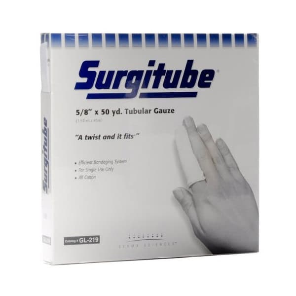 Derma Surgitube Tubular Gauze Bandage For Use with Applicator, 5/8 Inch x 50 Yard, White - Each - Image 1