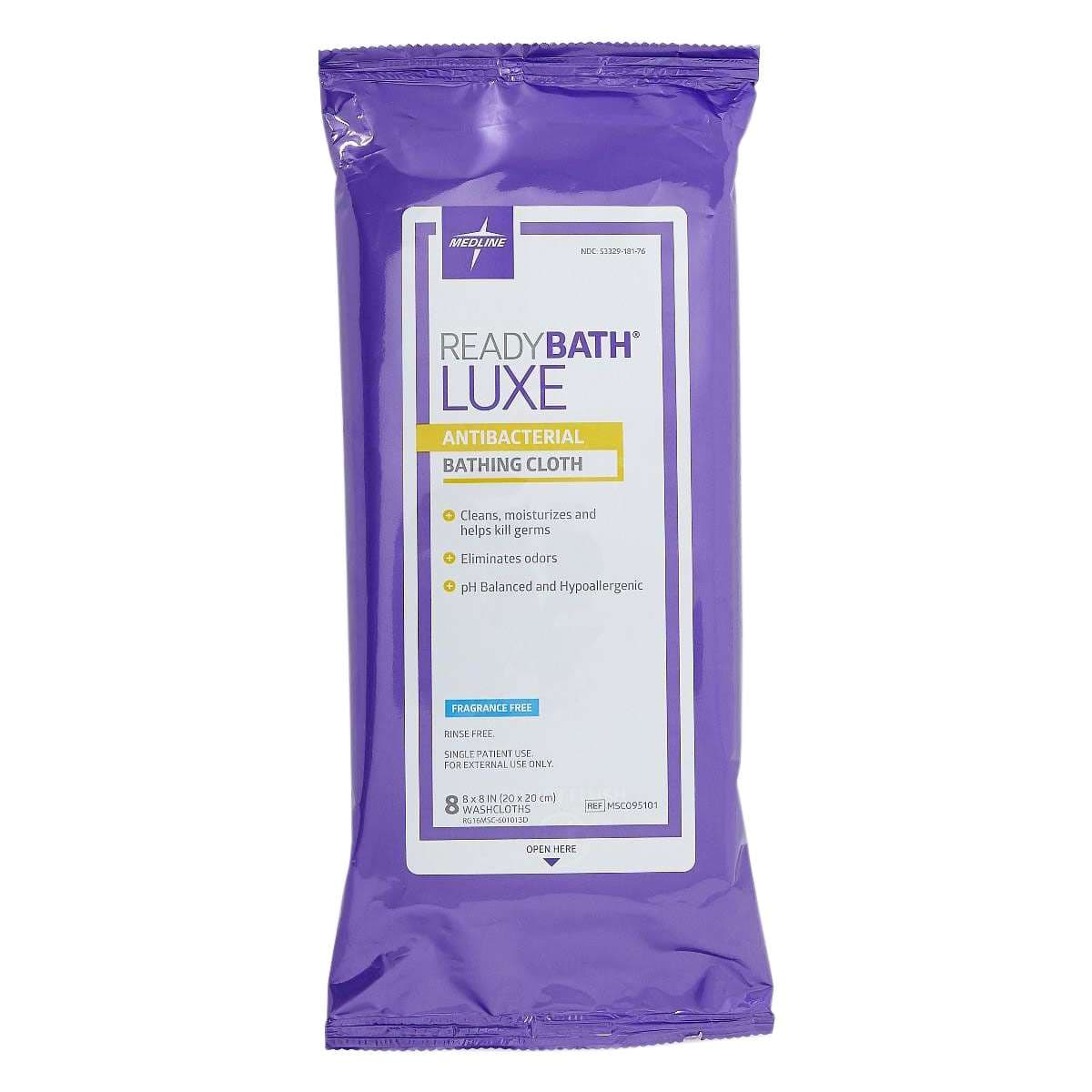 ReadyBath LUXE Body Cleansing Heavyweight Antibacterial Bath Wipes - Image 2