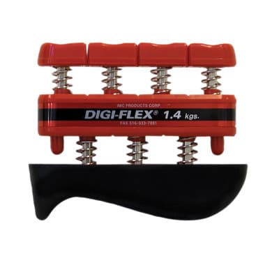 CanDo Digi-Flex hand exerciser, Light, Red - Image 1