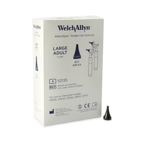 Welch Allyn Disposable Ear Speculum Tip, 5 mm - Case of 5000 - Image 1