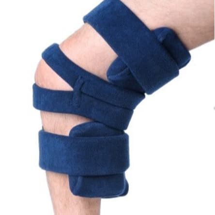 Comfy Goniometer Knee Orthosis, Small Purple with Single Terry Cover - Image 1