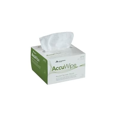 AccuWipe Recycled Delicate Task Wipe White Box NonSterile Disposable
