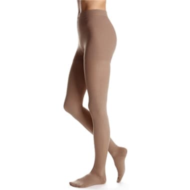 Duomed Advantage Compression Pantyhose 30-40mmHg Petite, Closed Toe, Beige, Medium - Pair - Image 1