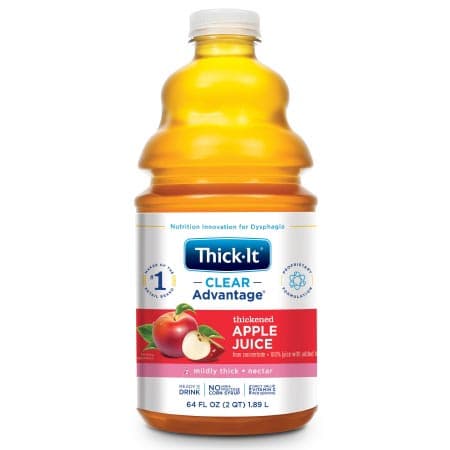 Thick-It Clear Advantage Nectar Thickened Beverage, Apple, 64 oz - Each - Image 1