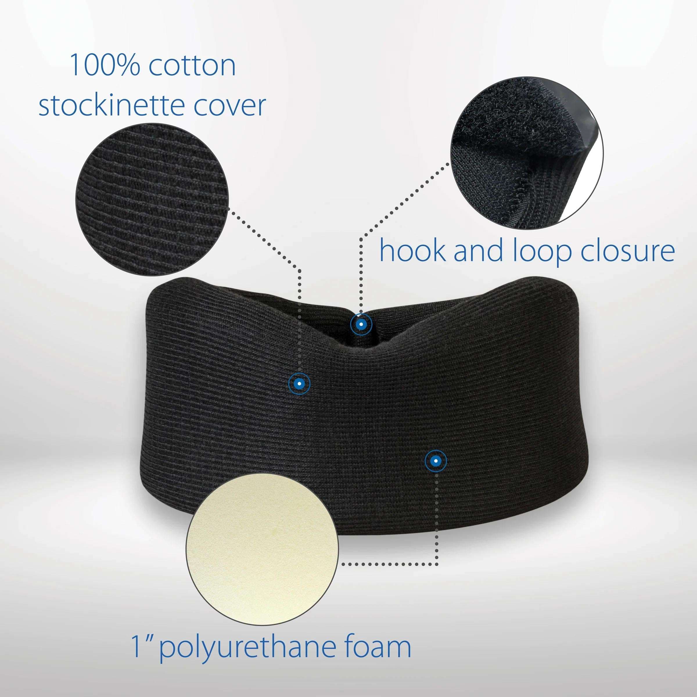Core Foam Universal Cervical Collar, Soft, Black - Image 4