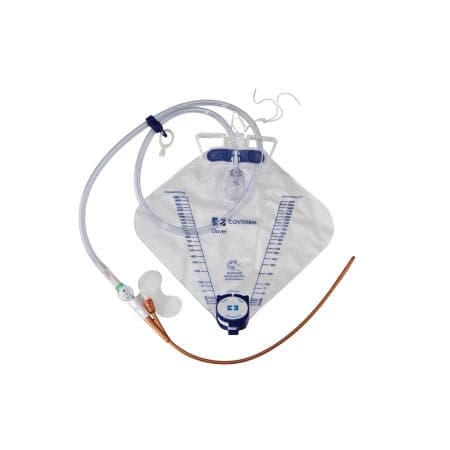 Dover Premium Silver Silicone Foley Drainage Bag Trays, 16 Fr - Case of 10 - Image 1