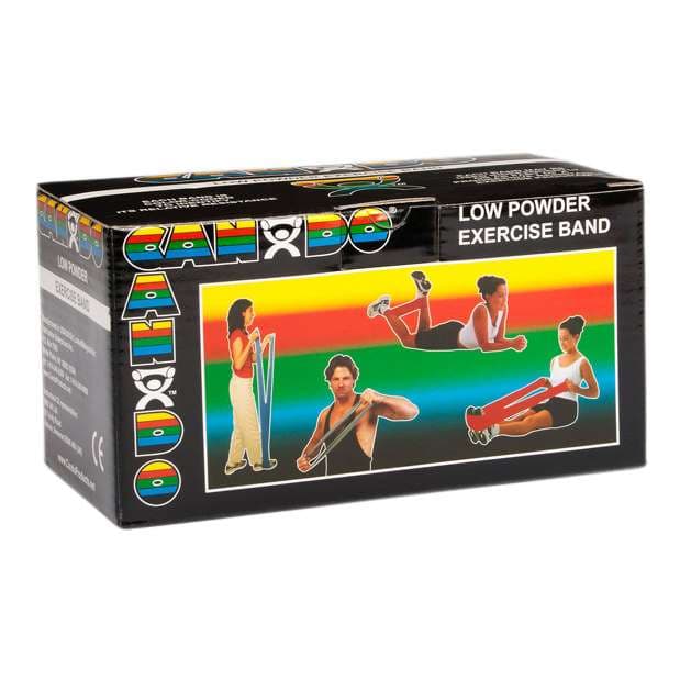 CanDo Low Powder Exercise Band Rolls, 6 yard, Black, Extra Heavy - Image 1