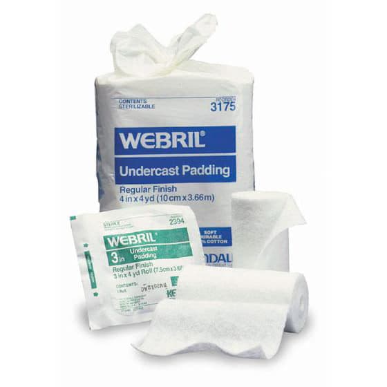 Covidien Webril Undercast Padding, Sterile, 4 Inch x 4 yard - Image 1