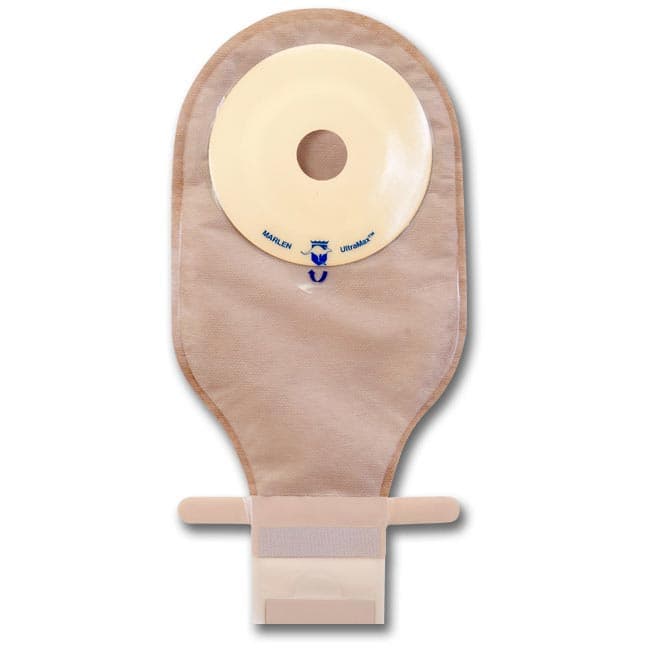 UltraMax 1-Piece Drainable Pouch, Pre-Cut, 1-1/8 Inch, Opaque - Box of 5 - Image 1
