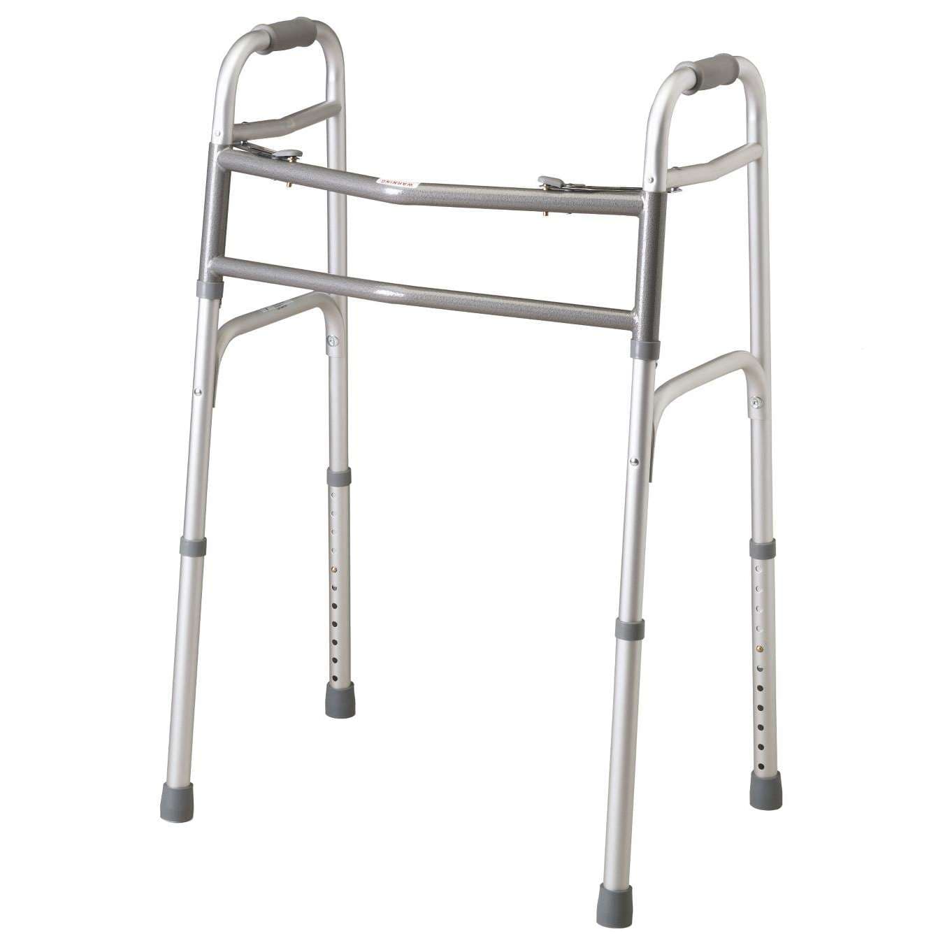 Medline Bariatric Aluminum Folding Walkers, Extra Wide, 500 Lb Cap, Without Wheels - Each - Image 1