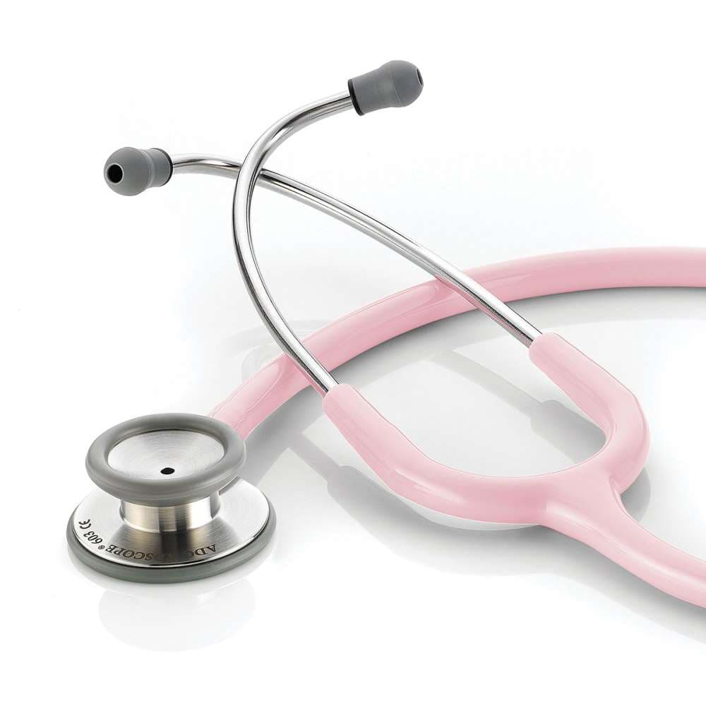 ADC Adscope Clinician Stethoscope, Pink - Image 1