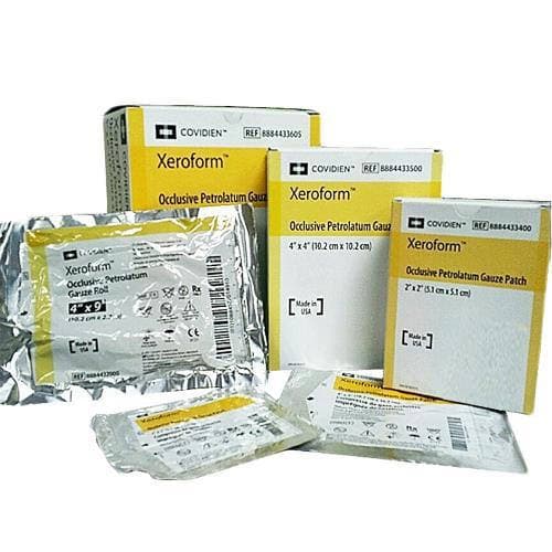 Xeroform Petrolatum Impregnated Gauze Dressing, Sterile, 2 x 2 Inch - Case of 300 - Image 1