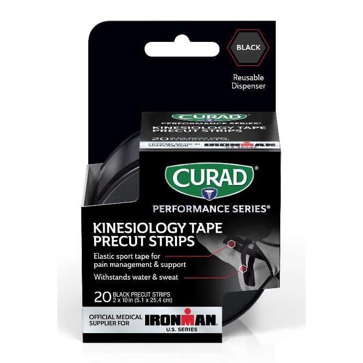 Curad Performance Series Ironman Kinesiology Tape With Dispenser, 2 x 10 Inch - Box of 20 Strips - Image 1