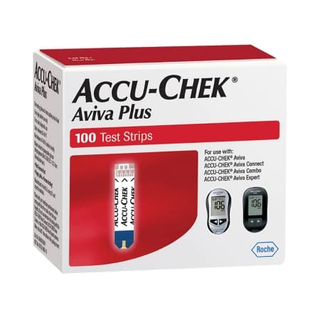 Accu-Chek Aviva Plus Blood Glucose Test Strips - Case of 2400 - Image 1