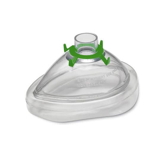 Sure Seal Small Adult Air Cushion Mask, Green Color Ring, 22mm Connector - Image 1
