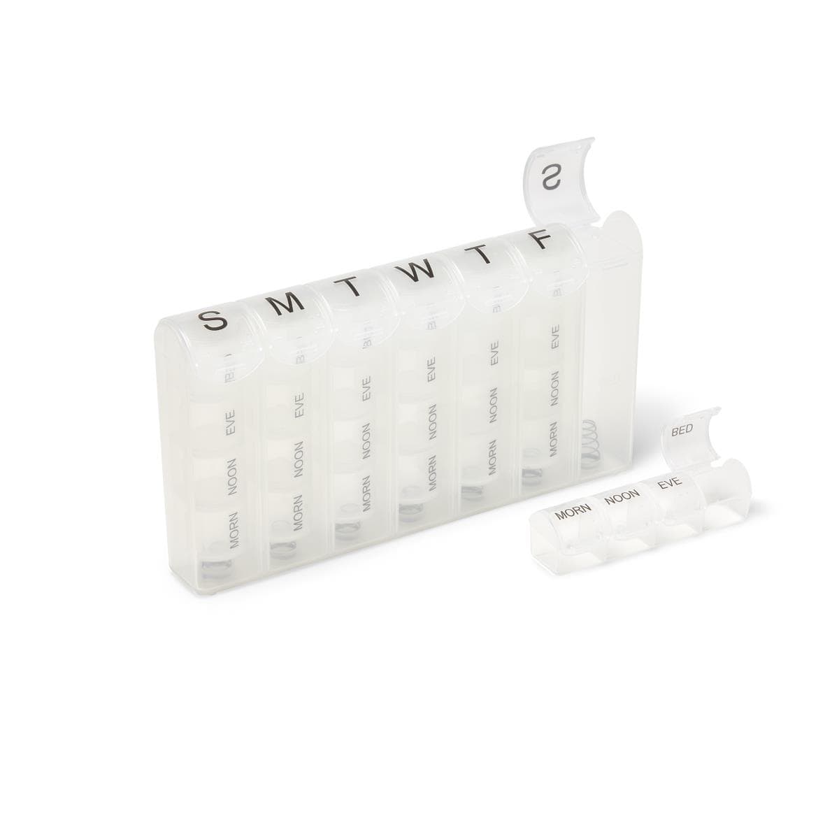 Medline 7-Day Pill Reminder, Clear Container - Image 1