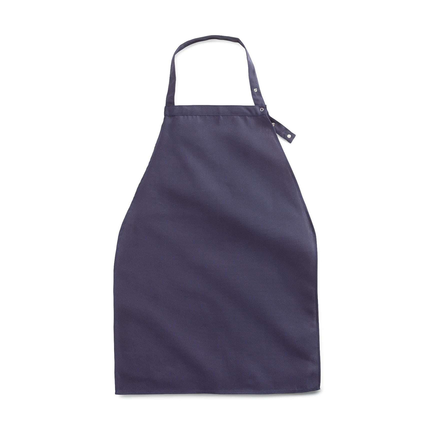 Medline Apron-Style Bib, Adult, 19" x 27", Navy - 1 Dozen - Image 1