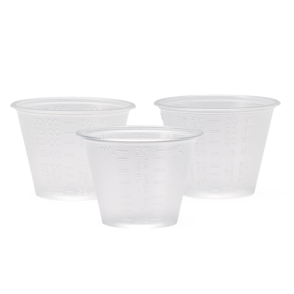Medline Graduated Plastic Disposable Medicine Cup, 2 oz, Translucent - Case of 1840 - Image 2