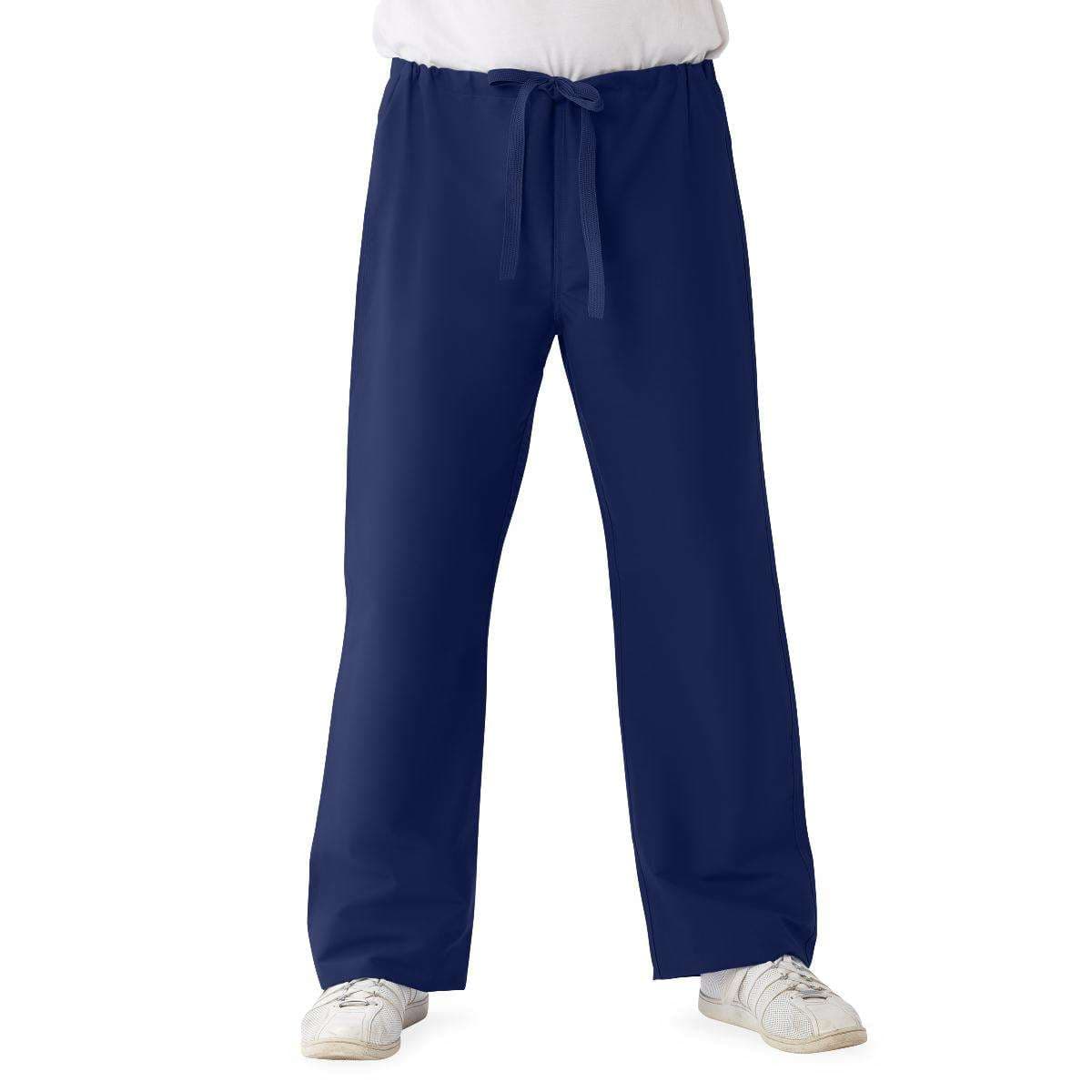 Medline 900 Comfortease Unisex Reversible Scrub Pants Blues, Midnight Blue, Extra Large - Image 1