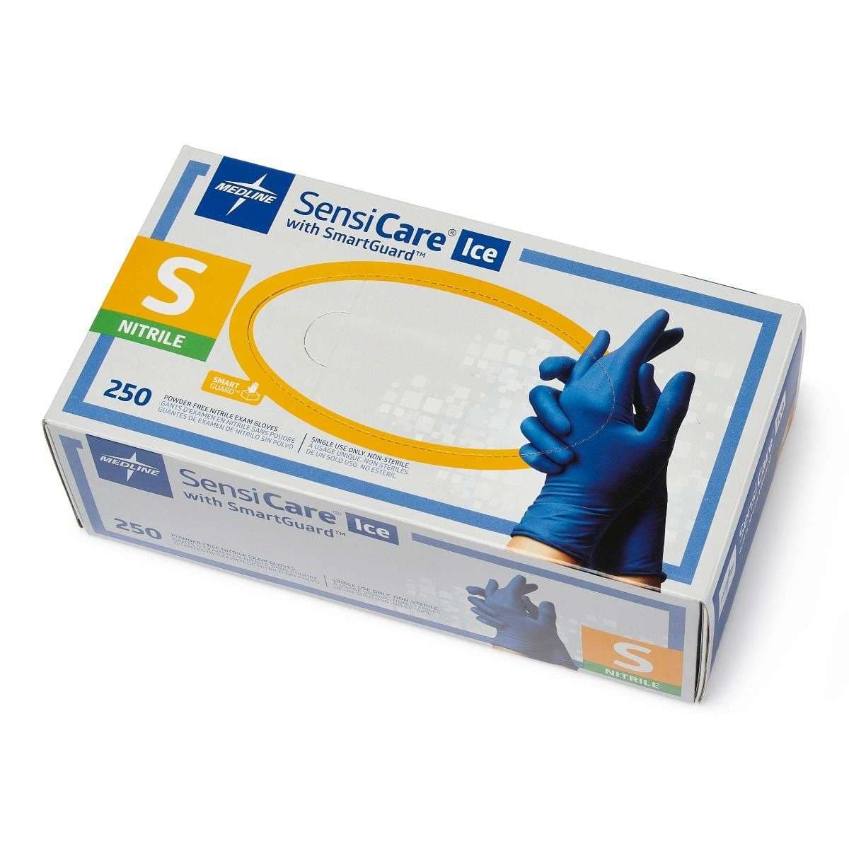 SensiCare Silk Powder-Free Nitrile Exam Gloves, Small - Box of 250 - Image 1