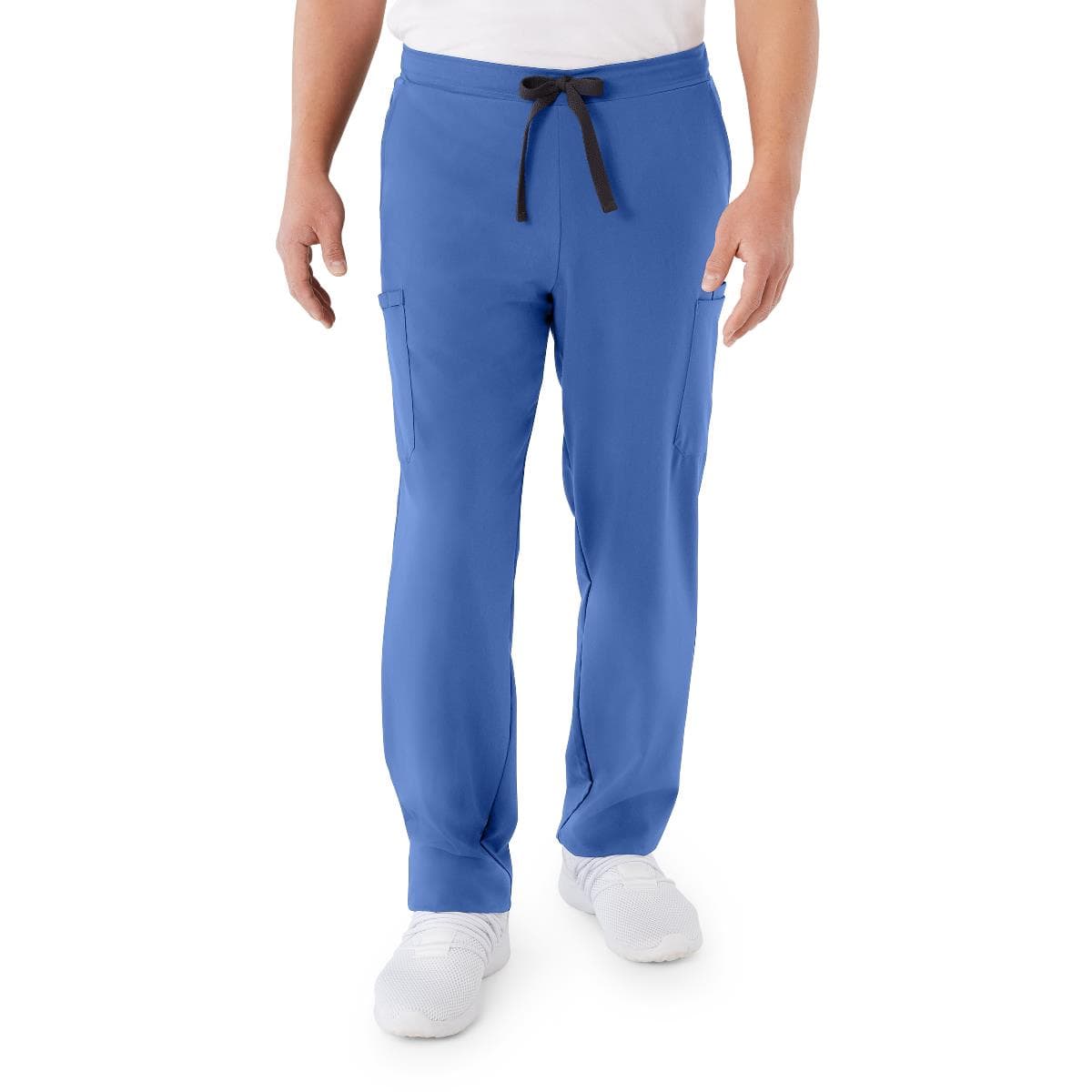 Medline Clinton AVE Scrub Pants with 6 Pockets, Ceil Blue, Medium, Tall - Image 1